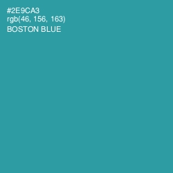 #2E9CA3 - Boston Blue Color Image
